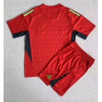 Billiga Argentina Målvakt Barnkläder Borta fotbollskläder till baby VM 2022 Kortärmad (+ Korta byxor)